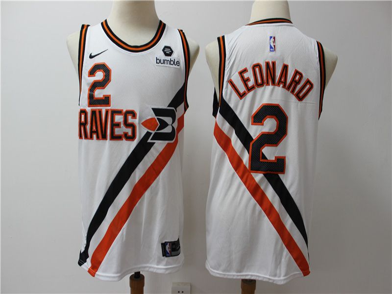 Men Los Angeles Clippers 2 Leonard white City Edition Game Nike NBA Jerseys